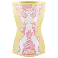 Nina vas 22 cm, gul/rosa