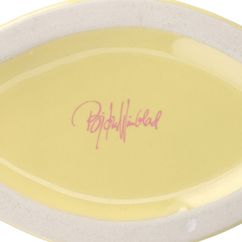 Nina vas 22 cm, gul/rosa