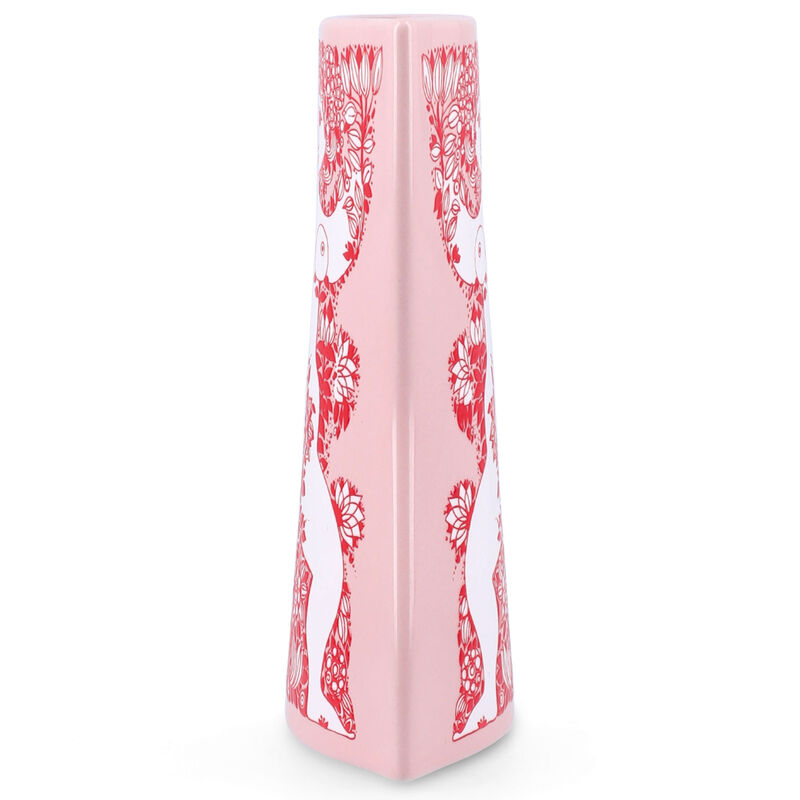 Nina vas 16,5 cm, rosa/röd