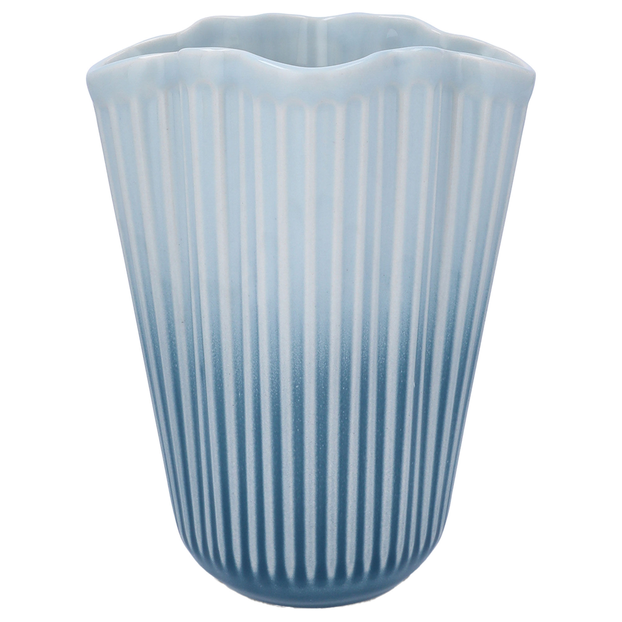 Kähler Hammershøi Unfold vase 20,5cm, blå