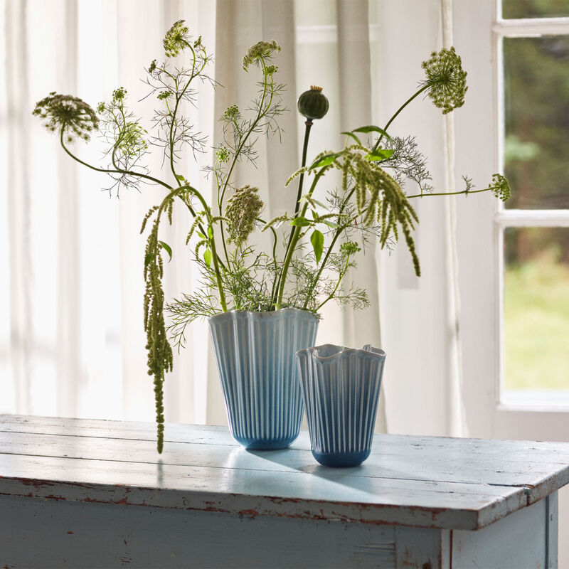 Hammershøi Unfold vas 20,5 cm, blå