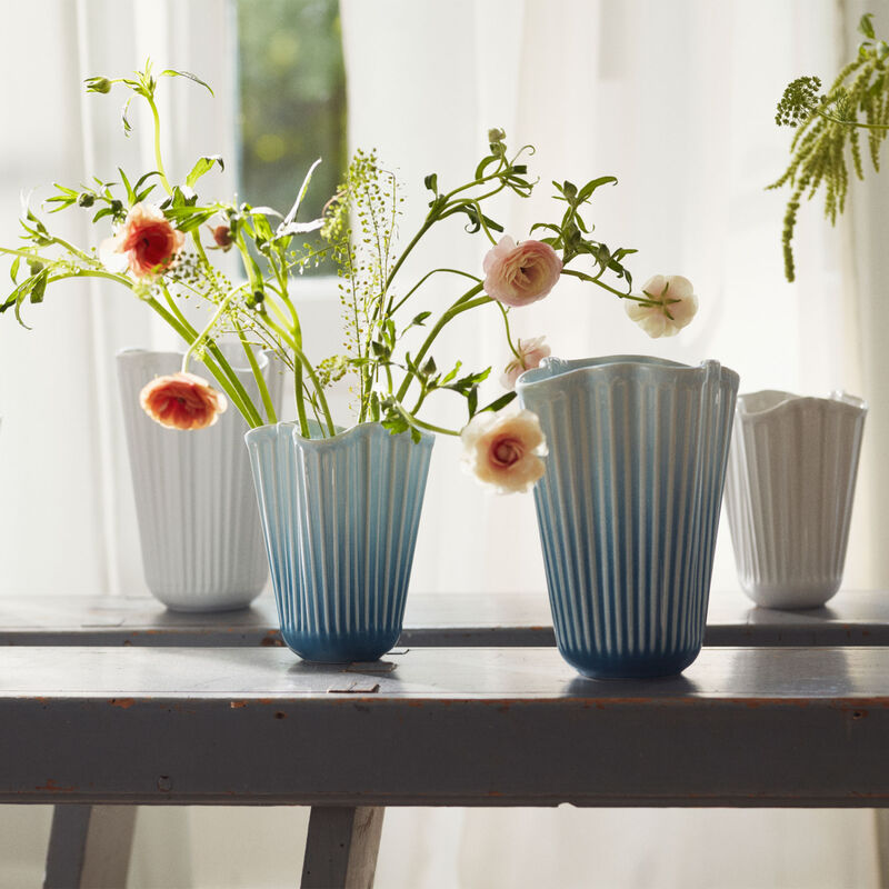 Hammershøi Unfold vas 20,5 cm, blå