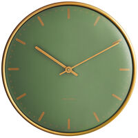 City hall väggklocka 21 cm, grön