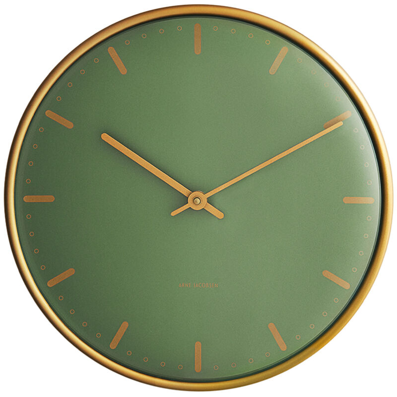 City hall väggklocka 21 cm, grön