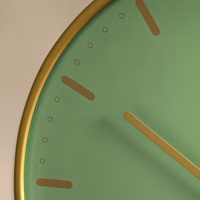 City hall väggklocka 21 cm, grön