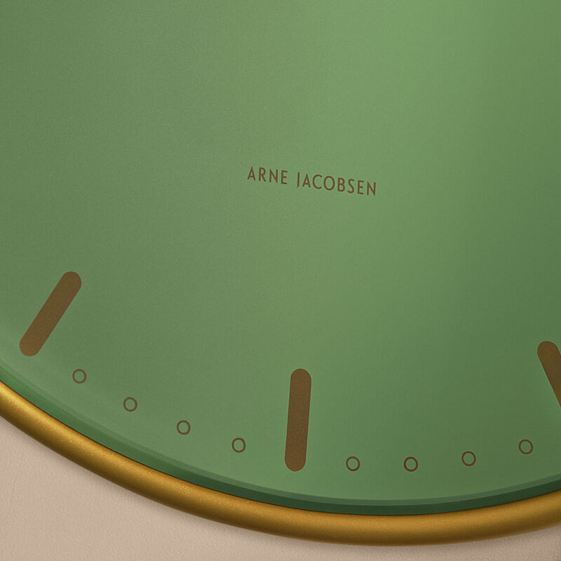 City hall väggklocka 21 cm, grön