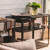 58WG Stegepladesæt til gas, sort