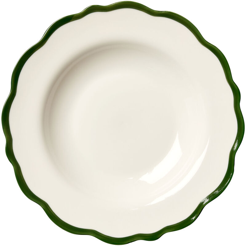 Fleur skål 23 cm, mørkegrønn