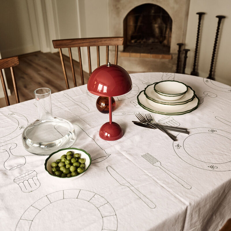 Fleur skål 23 cm, mørkegrønn