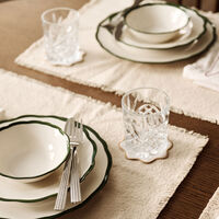 Fleur skål 23 cm, mørkegrønn