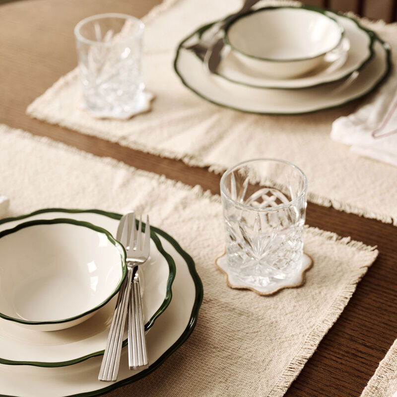 Fleur skål 23 cm, mørkegrønn