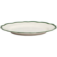 Fleur Assiett 21 cm, tummanvihreä