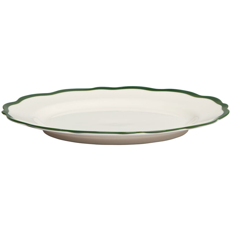 Fleur Assiett 21 cm, tummanvihreä