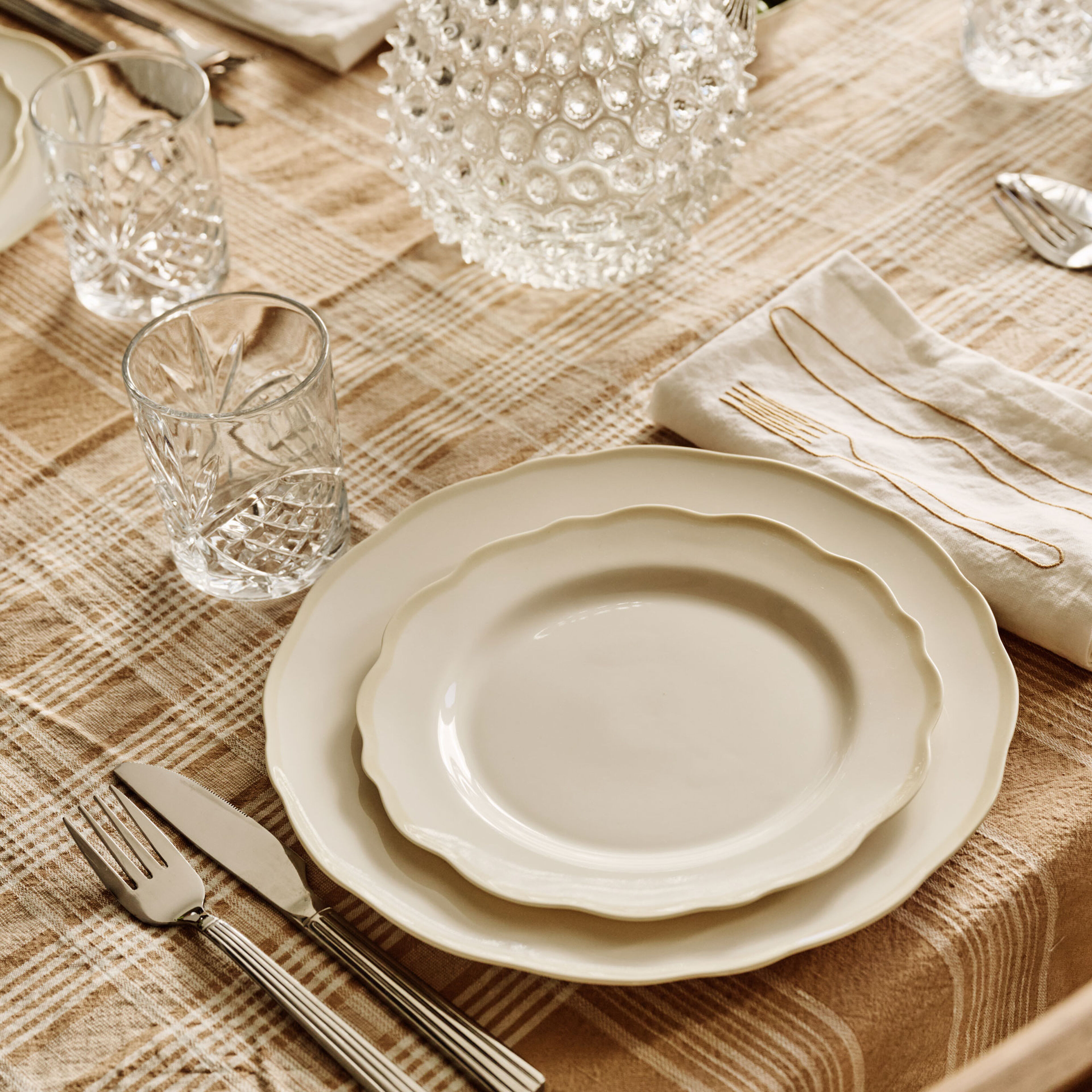 Fleur-jälkiruokalautanen 21 cm, hiekka