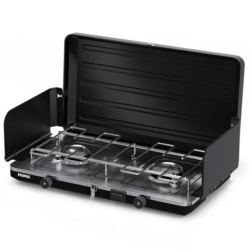 Moto campingkjøkken 2 brennere, svart