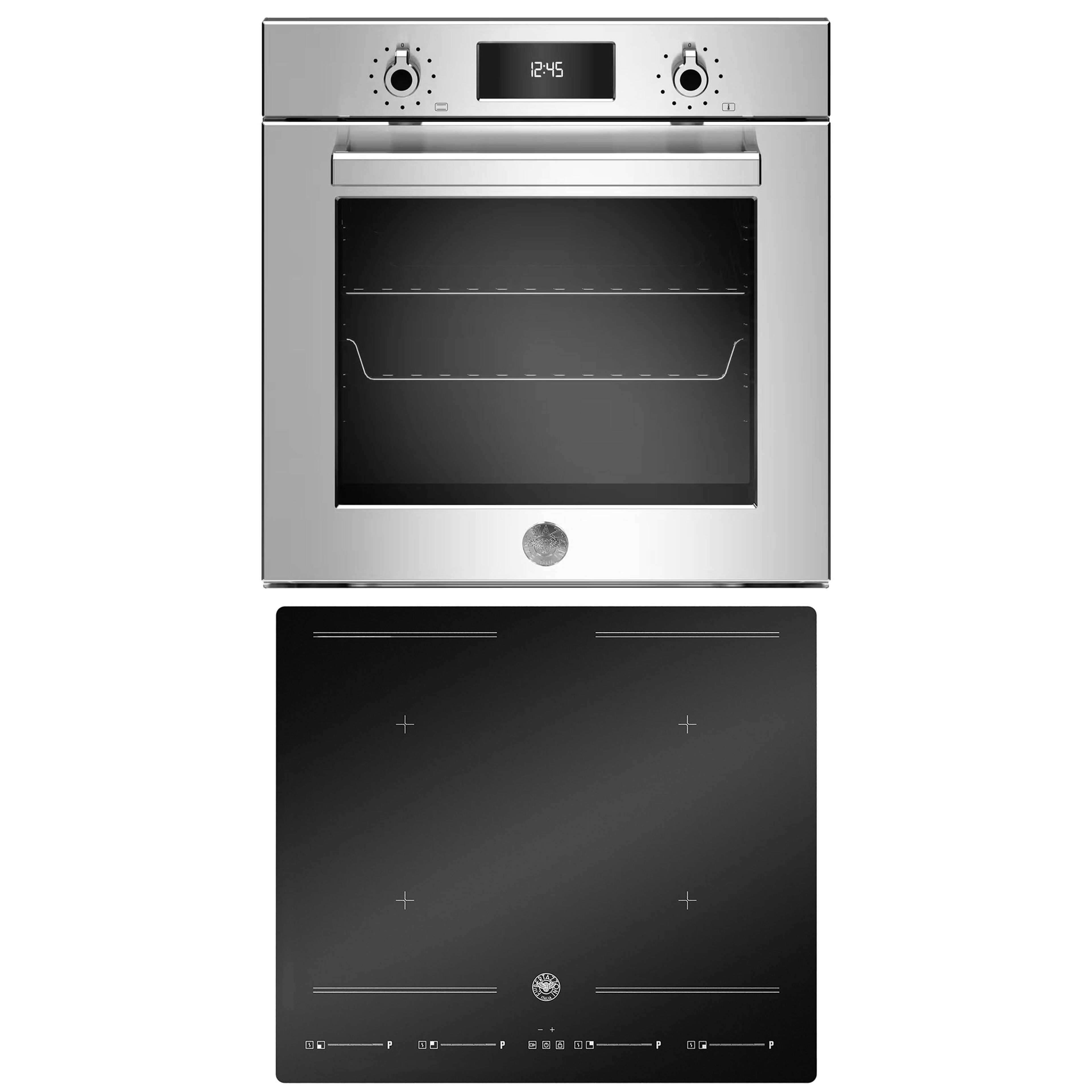 Hvitevarepakke Professional innbyggingsovn (stål) + induksjonstopp, 60 cm