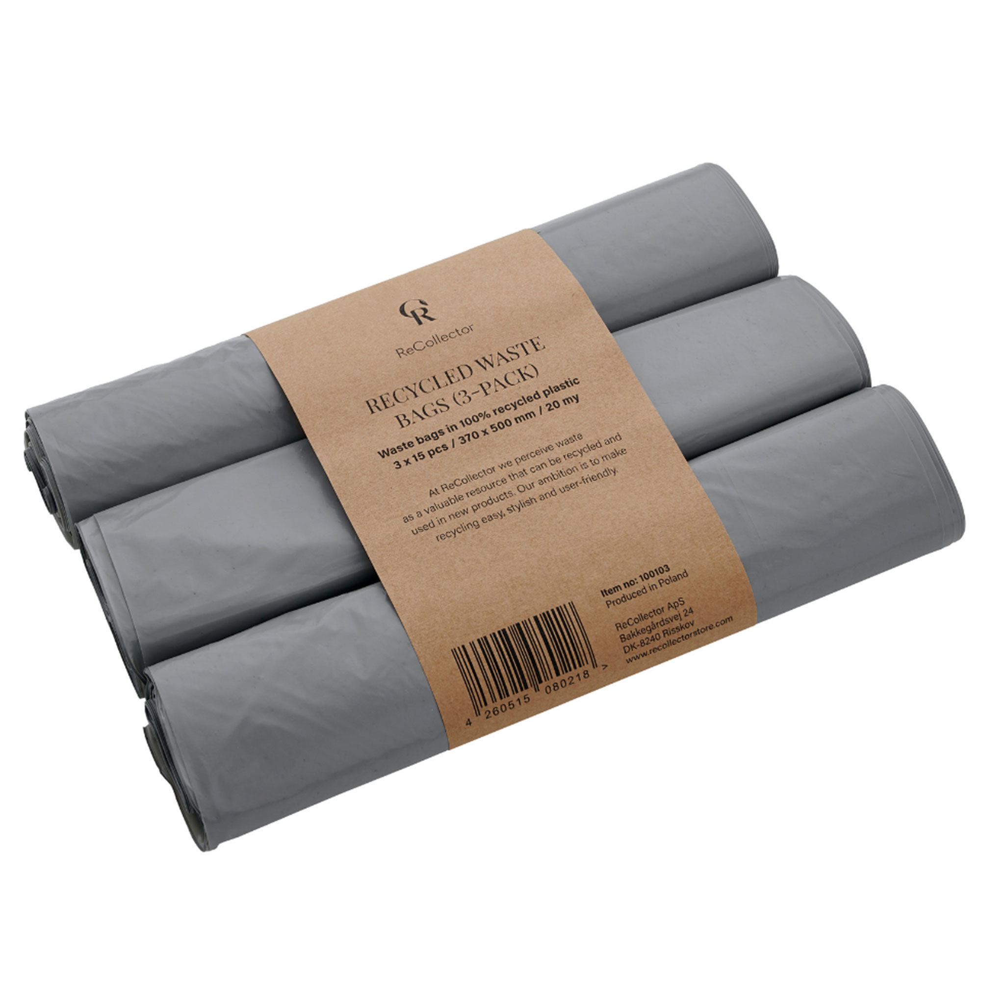 Avfallspåsar recycled 3-pack