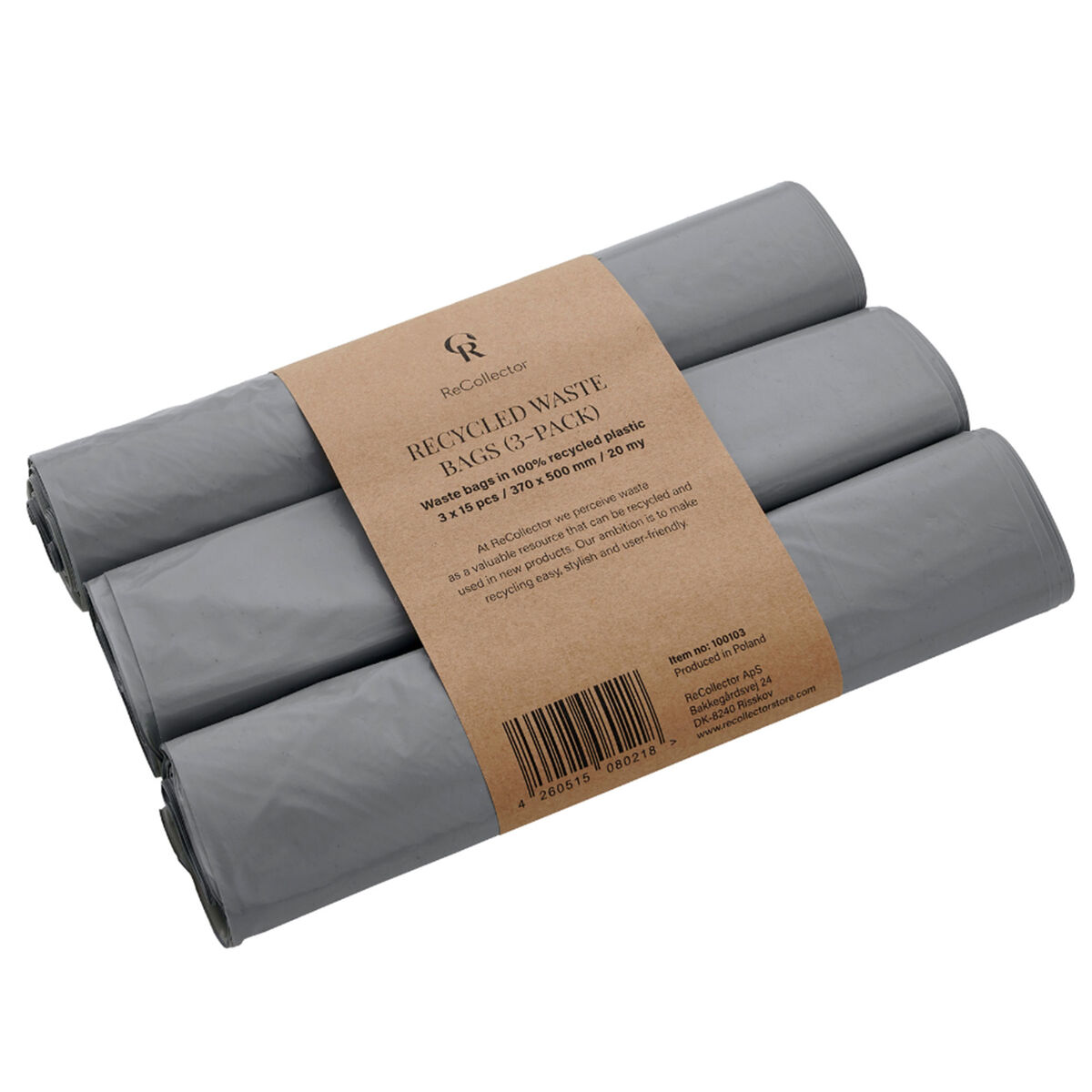 Avfallspåsar recycled 3-pack