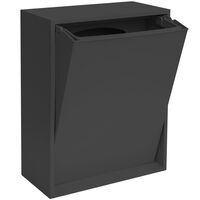 Recycling Box 12 liter, black raven