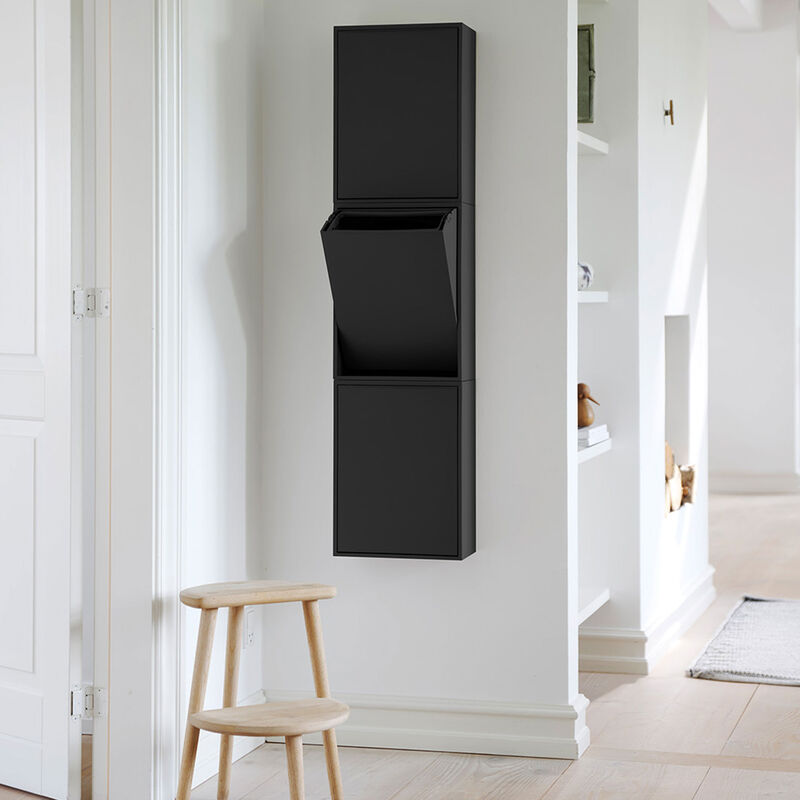 Recycling Box 12 liter, black raven