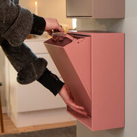 Recycling Box 12 liter, ash rose