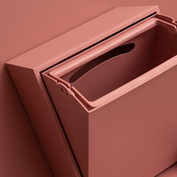 Recycling Box 12 liter, ash rose