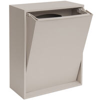 Recycling Box 12 liter, silver cloud grey