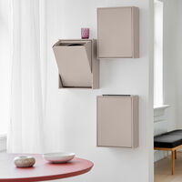 Recycling Box 12 liter, silver cloud grey