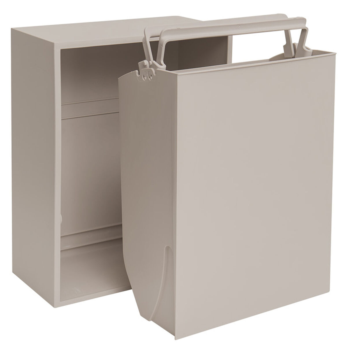 Recycling Box 12 liter, silver cloud grey