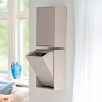 Recycling Box 12 liter, silver cloud grey