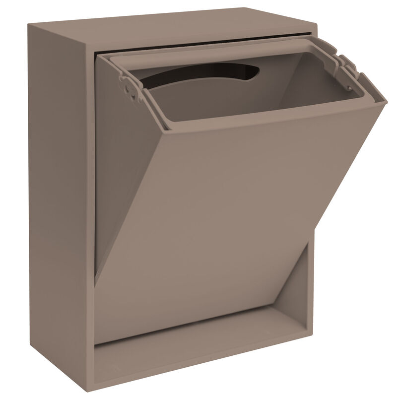 Recycling Box 12 liter, fungi brown