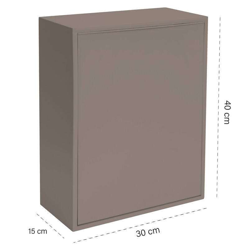 Recycling Box 12 liter, fungi brown