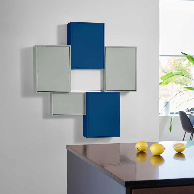 Recycling Box 12 liter, iron blue