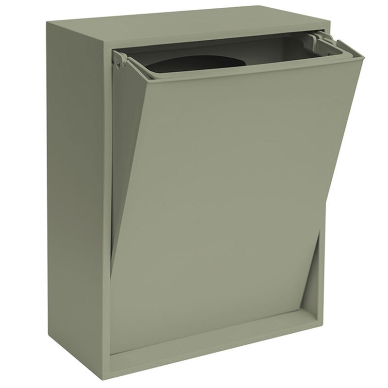 Recycling Box 12 liter, oak green