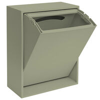 Recycling Box 12 liter, oak green