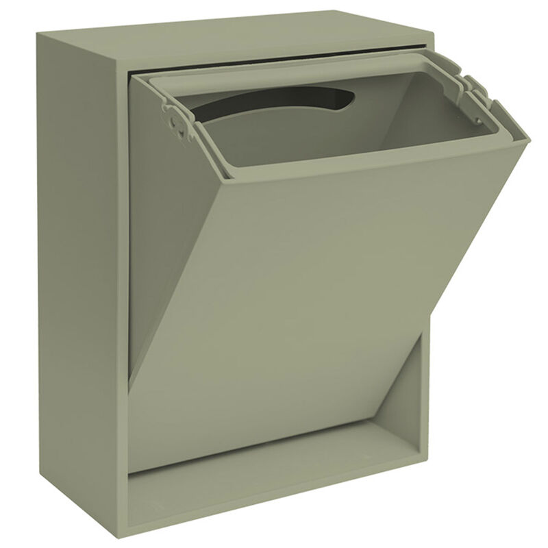 Recycling Box 12 liter, oak green