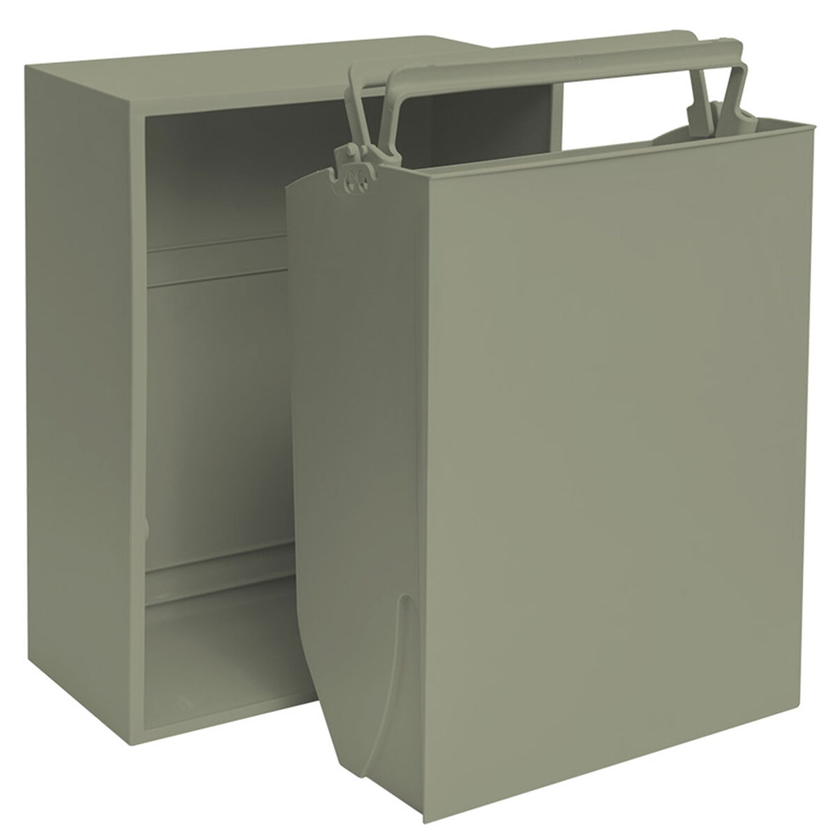 Recycling Box 12 liter, oak green