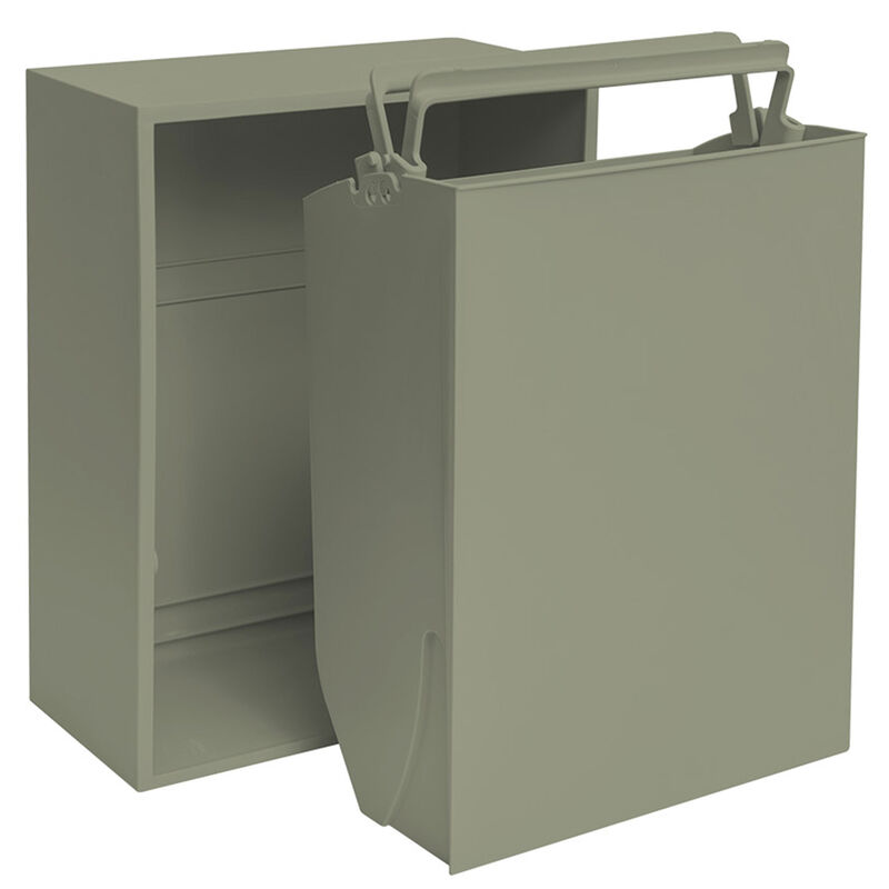 Recycling Box 12 liter, oak green