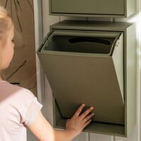 Recycling Box 12 liter, oak green