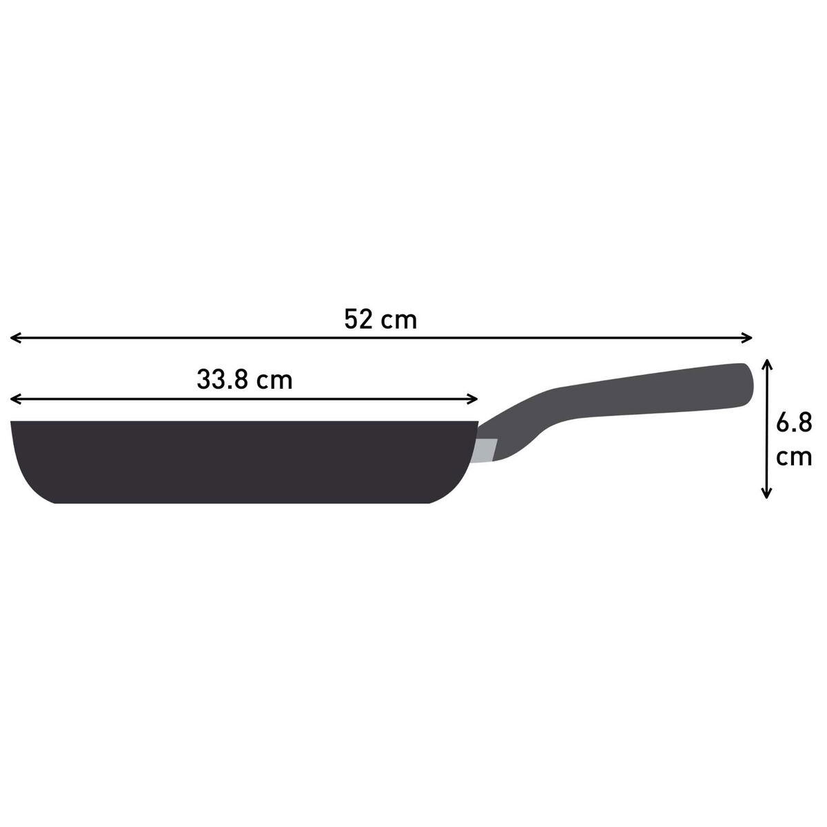 Experience Ceramic stegepande 32 cm, sort