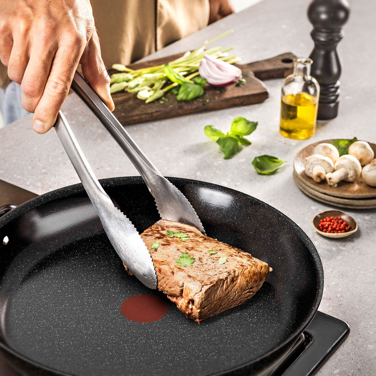 Experience Ceramic stegepande 32 cm, sort