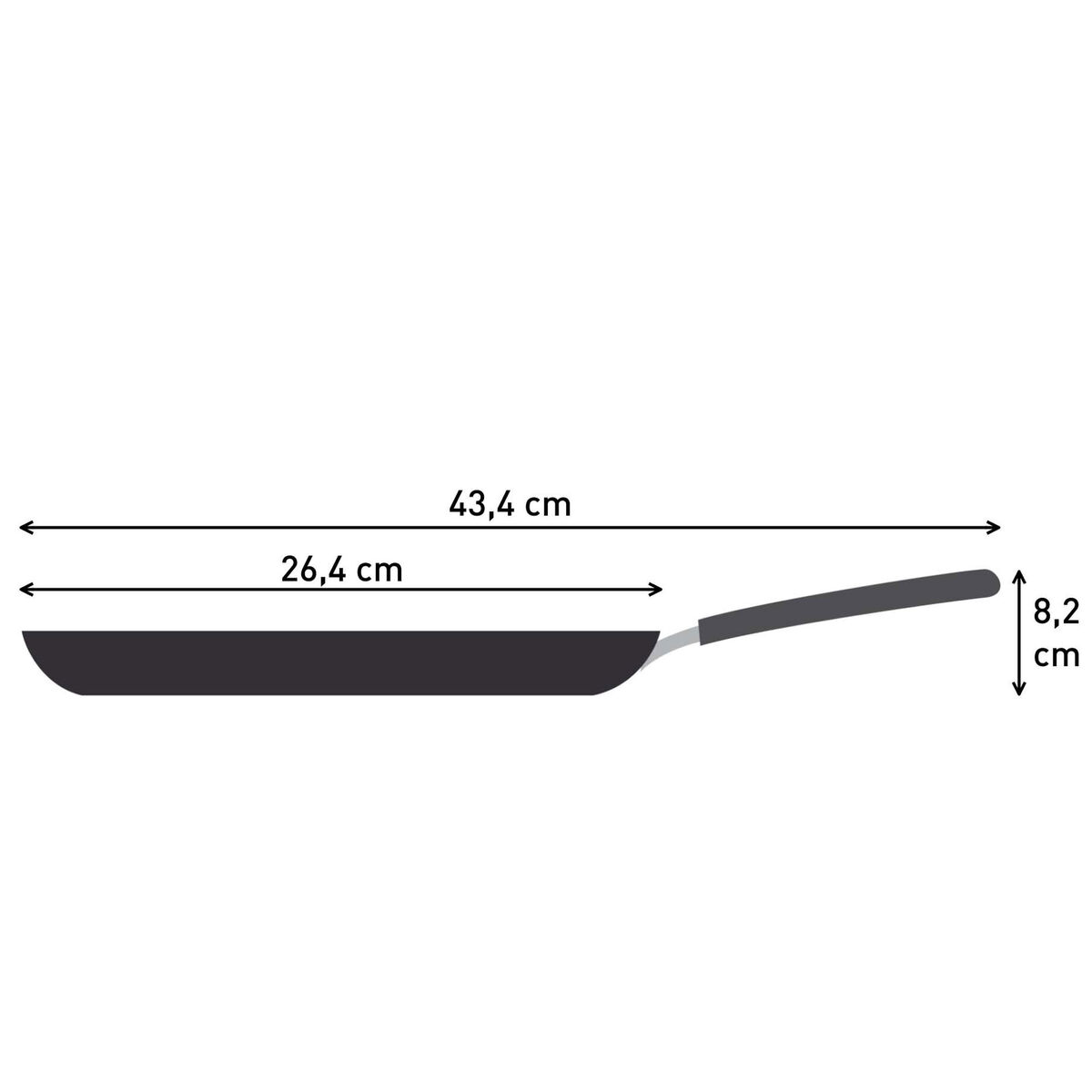 Experience Ceramic stegepande 25 cm, sort