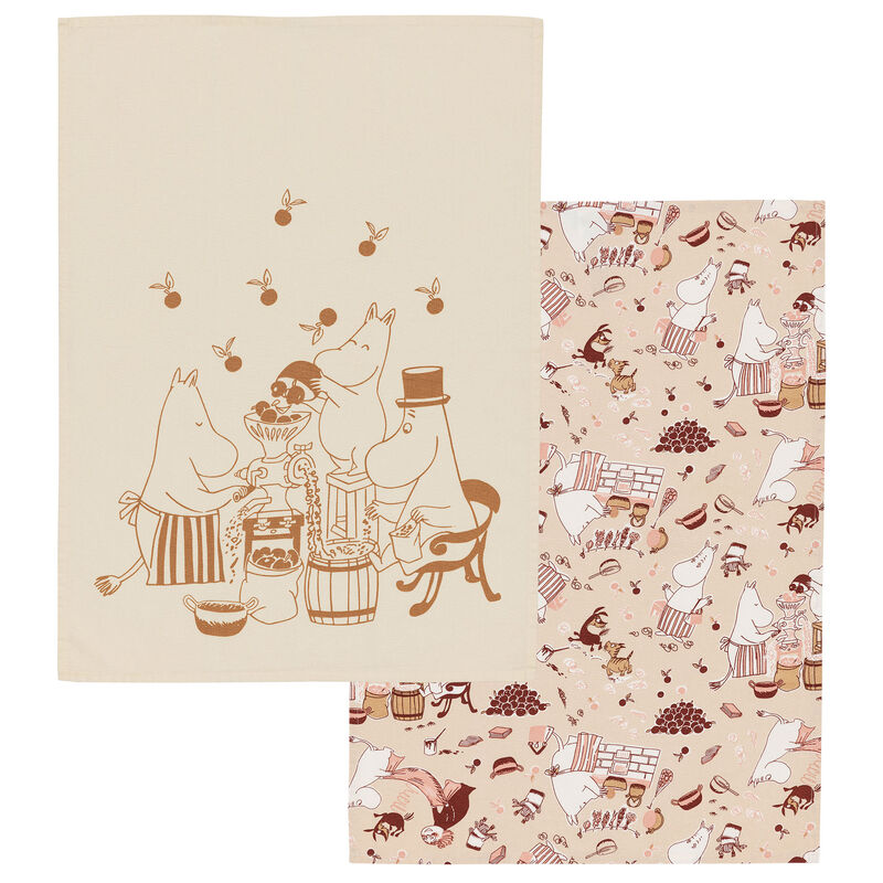 Hemmaglädje kökshandduk set 50 × 70 cm