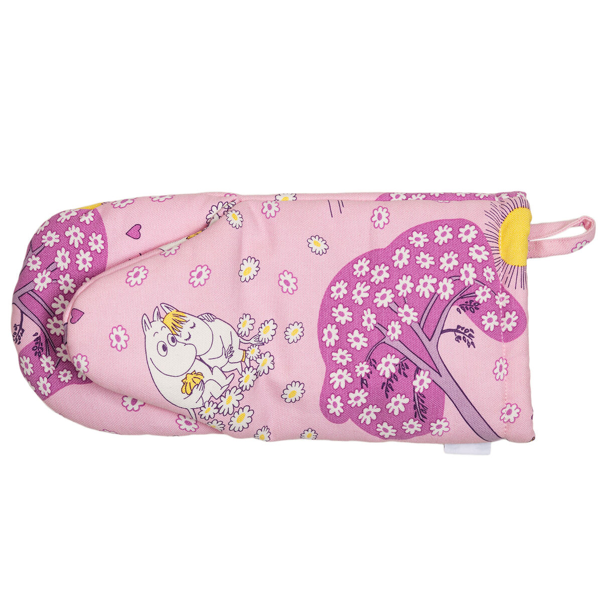 Förälskade grytvante 15 x 34 cm, rosa