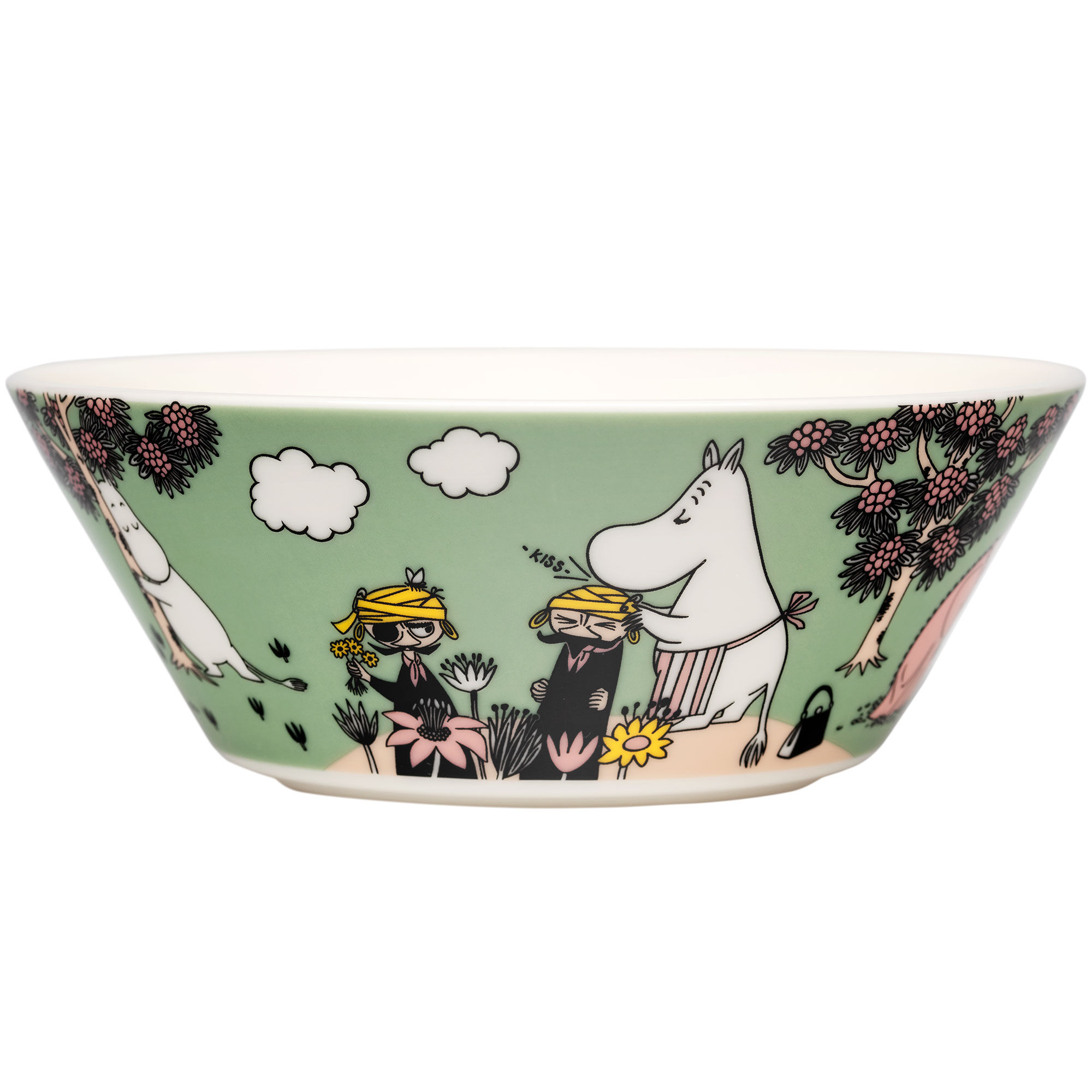 Moomin arabia Omtanke skål 15 cm, grønn