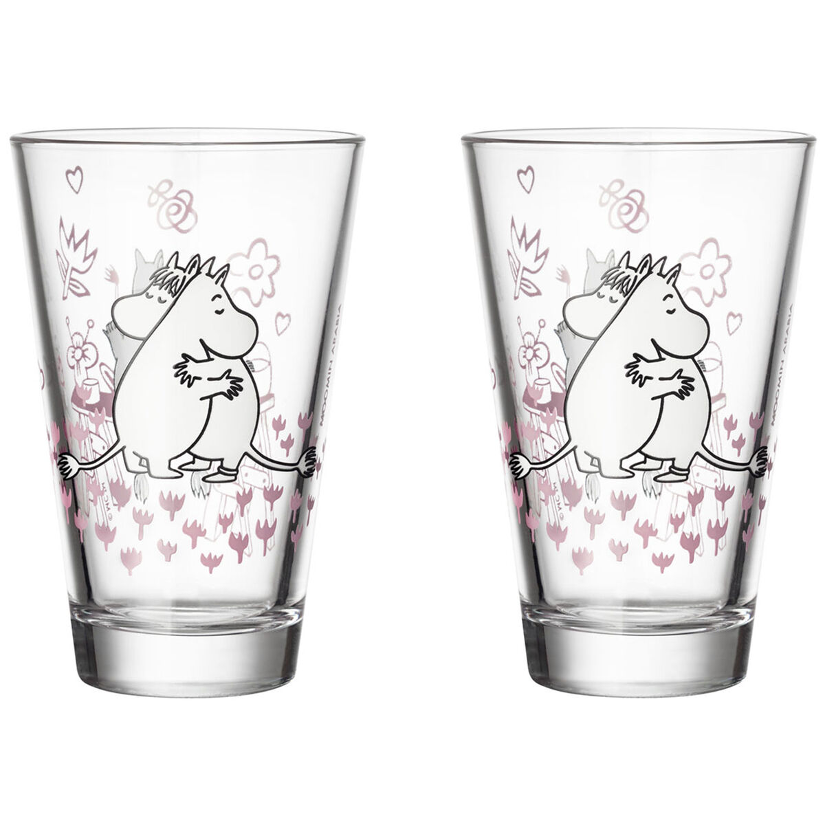 Kjærlighet glass 2-pakning
