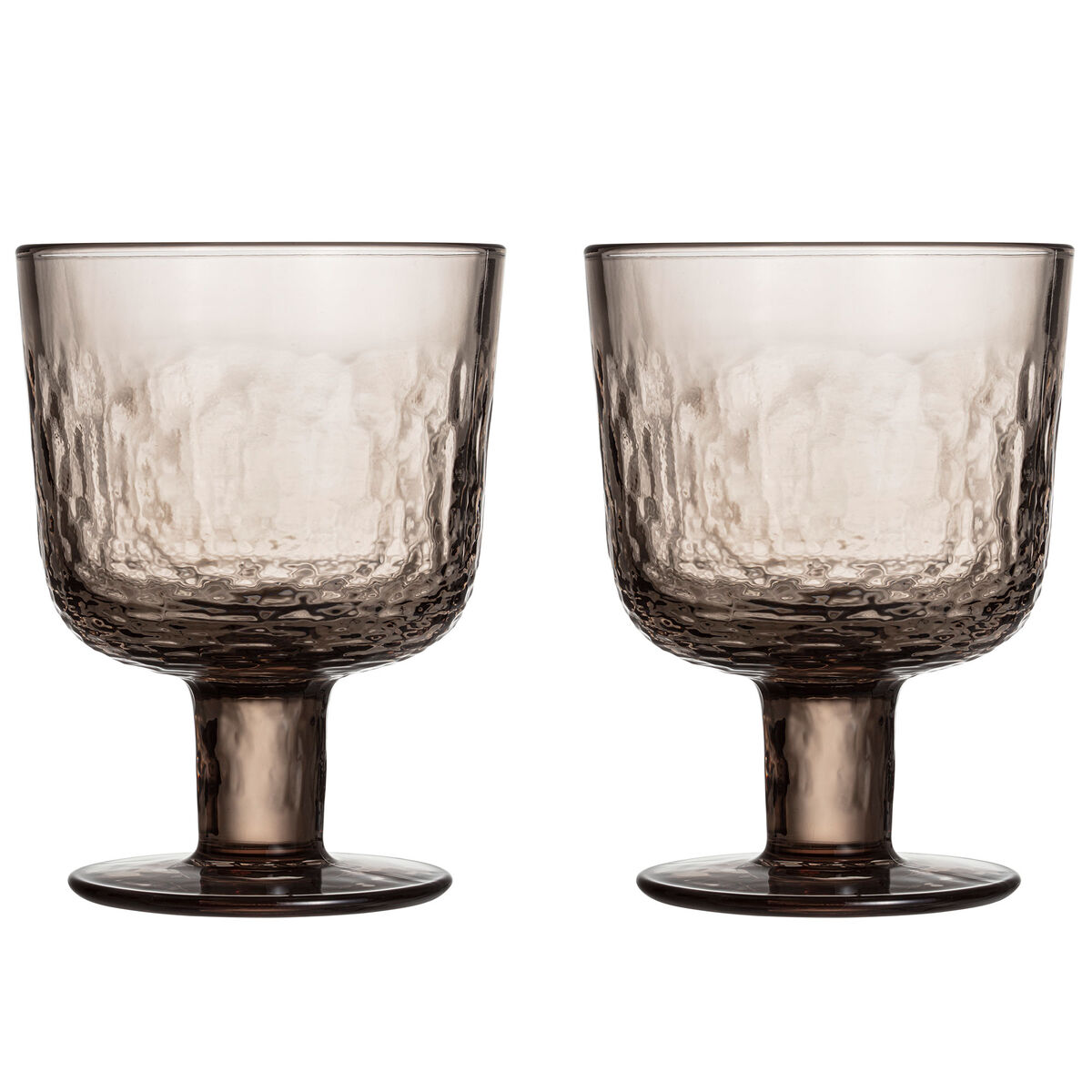 Mainio glas på fot 30 cl 2-pack, mocka