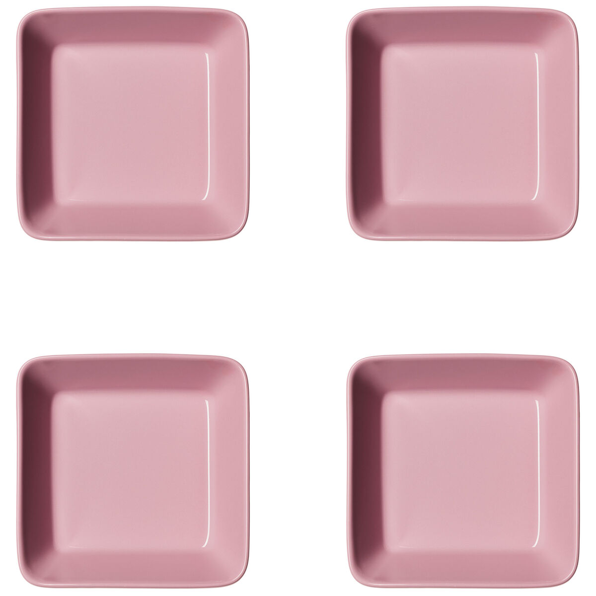 Teema fad 12x12 cm, rosa, 4 stks