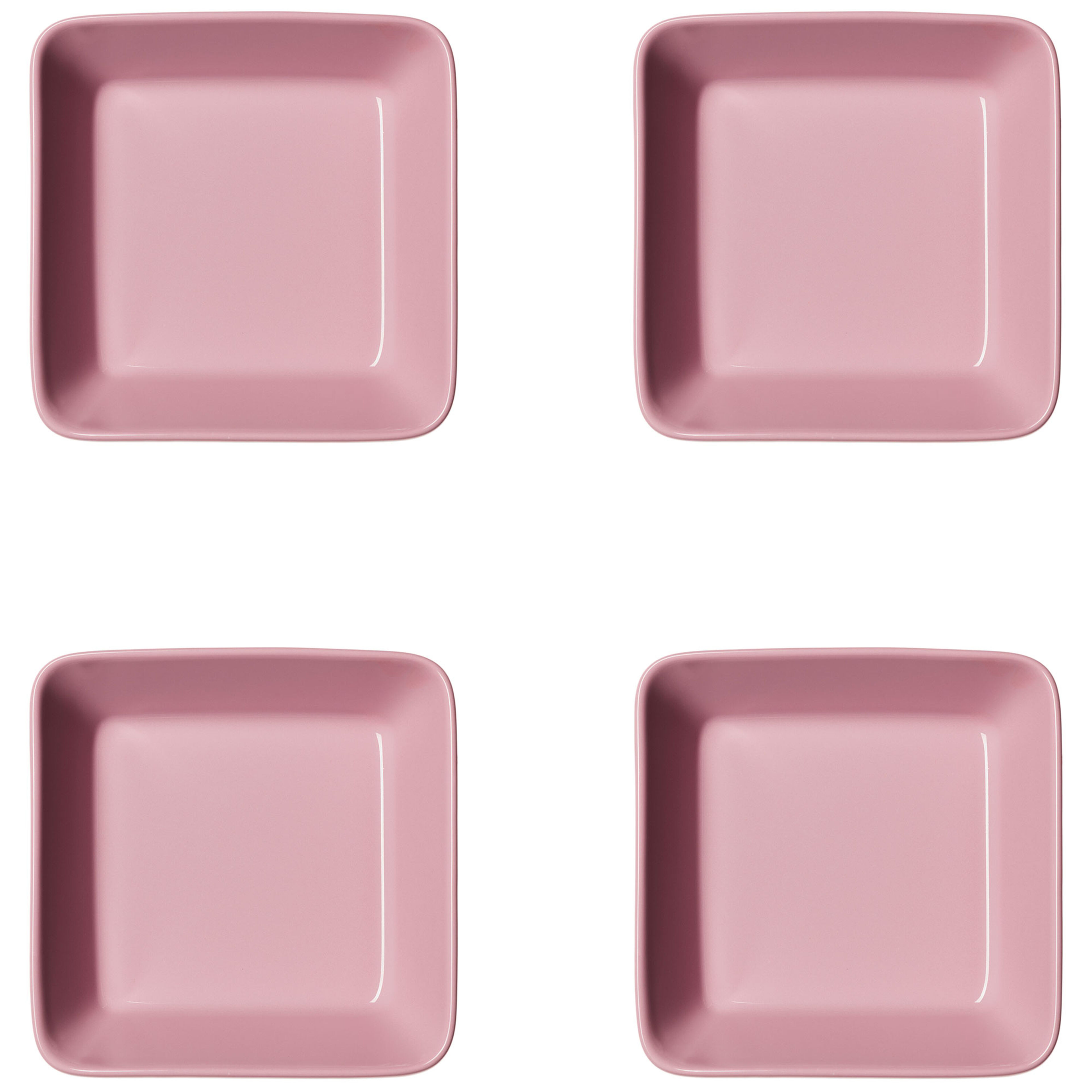 Teema fat 12 × 12 cm 4-pack, rosa