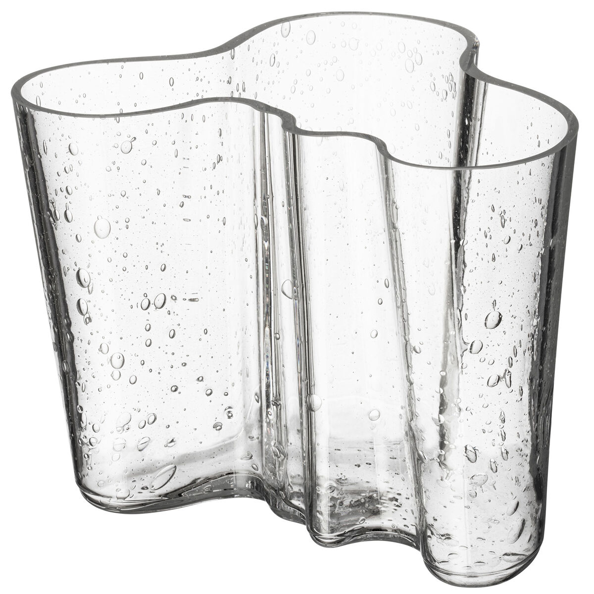Aalto vase bubbelglas 12 cm, klar